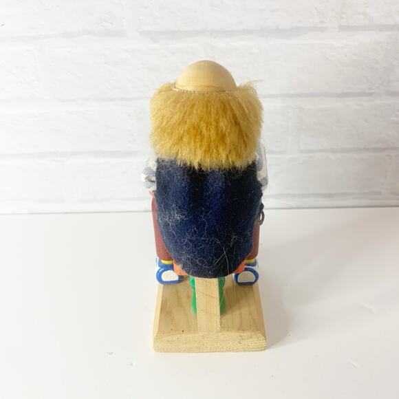 ZUBER Nutcracker MAN at COMPUTER Work from HOME 684/5000 Signed 5” Tall German - Picture 4 of 6